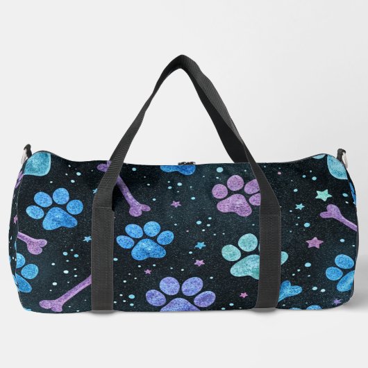 Starlit Bones Paw Print  Duffle Bag (Vorderseite)