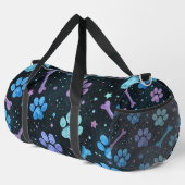 Starlit Bones Paw Print  Duffle Bag (Rechte Ecke)