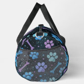 Starlit Bones Paw Print  Duffle Bag (Rechts)