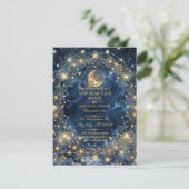 Starlit Celebration: Einladung zum Silvester (Stehend Vorderseite)