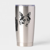 Starlit Corgi Cheer Thermobecher (Rückseite)