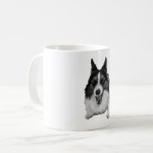 Starlit Corgi Greeting Kaffeetasse (Vorderseite Links)