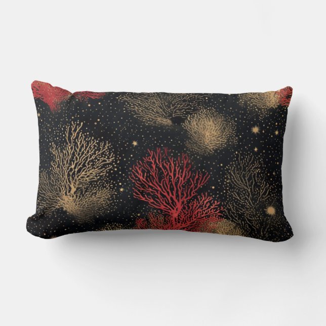 Starlit Desert Bushes - Throw Kissen (Vorderseite)