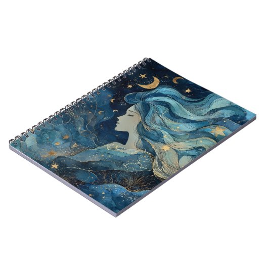 Starlit Dream Goddess Notebook  Notizblock (Linke Seite)