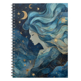 Starlit Dream Goddess Notebook  Notizblock