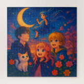 "Starlit Dreams - Moonlight Fantasy Puzzle" Puzzle (Vertikal)