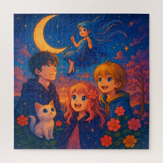 "Starlit Dreams - Moonlight Fantasy Puzzle" Puzzle (Vertikal)