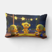 Starlit Dreams: Whimsikkissen für Kinder Lendenkissen (Rückseite)