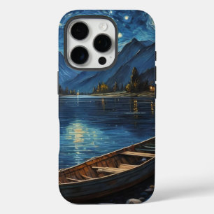 "Starlit Drift: Angeln unter dem Kosmos iPhone 16 Pro Hülle