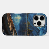 "Starlit Drift: Angeln unter dem Kosmos Case-Mate iPhone Hülle (Rückseite (Horizontal))
