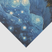 "Starlit Drift: Angeln unter dem Kosmos Seidenpapier (Detail)