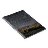 Starlit Field Dream Night Notebook Notizblock (Rechte Seite)