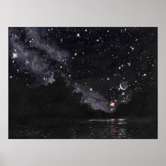 Starlit Fluss Erwartende Skorpio: Groß Poster (Vorne)