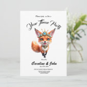 Starlit Fox of the Moonlit Meadows. Einladung (Stehend Vorderseite)