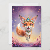 Starlit Fox of the Moonlit Meadows. Einladung (Rückseite)