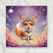 Starlit Fox of the Moonlit Meadows. Geschenkanhänger (Vorderseite)