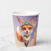 Starlit Fox of the Moonlit Meadows. Pappbecher (Rückseite)