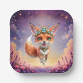 Starlit Fox of the Moonlit Meadows. Pappteller (Vorderseite)