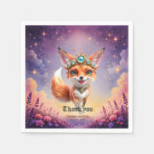 Starlit Fox of the Moonlit Meadows. Serviette (Vorderseite)