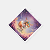 Starlit Fox of the Moonlit Meadows. Serviette (Ecke)