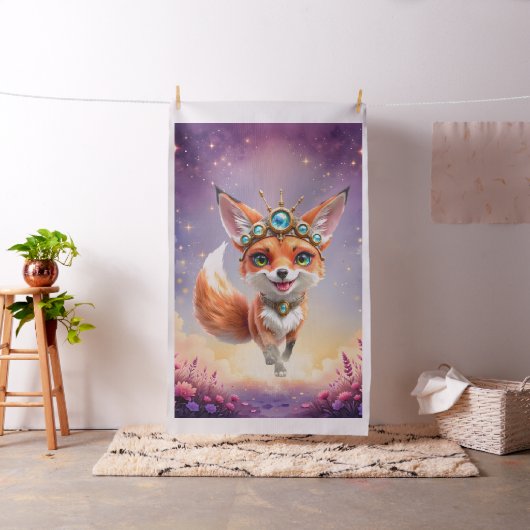 Starlit Fox of the Moonlit Meadows. Stoff (Beispiel)