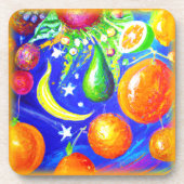 Starlit Fruit Basket. Jetzt kaufen Getränkeuntersetzer (Vorderseite)