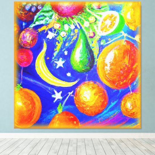 Starlit Fruit Basket. Jetzt kaufen Leinwanddruck (Insitu (Holzboden))