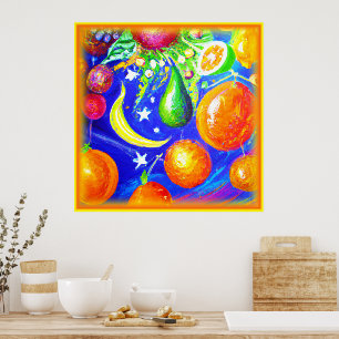Starlit Fruit Basket. Jetzt kaufen Poster