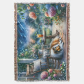 Starlit Garden Porch Sheltie Dream Decke (Vorderseite Vertikal)