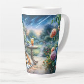 Starlit Garden Porch Sheltie Dream Milchtasse (Rechte Ecke)