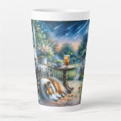 Starlit Garden Porch Sheltie Dream Milchtasse (Vorderseite)