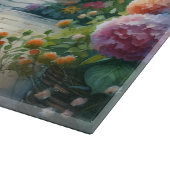 Starlit Garden Porch Sheltie Dream Schneidebrett (Ecke)