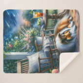Starlit Garden Porch Sheltie Dream Sherpadecke (Vorderseite (Horizontal))