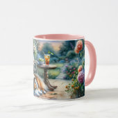 Starlit Garden Porch Sheltie Dream Tasse (VorderseiteRechts)