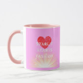 Starlit Hearts Fashion Red Heart Shine Combo Tasse (Links)