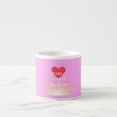 Starlit Hearts Fashion Red Heart Shine Espressotasse (Vorderseite)