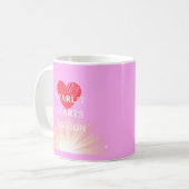 Starlit Hearts Fashion Red Heart Shine Kaffeetasse (Vorderseite Links)