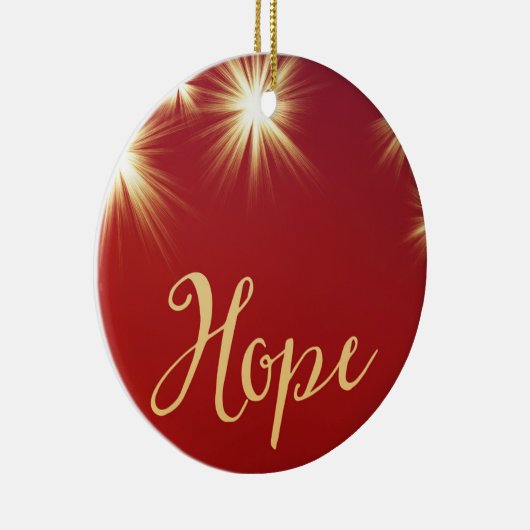 Starlit Hope with Name Holiday Ornament (Rechts)