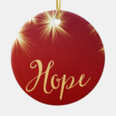 Starlit Hope with Name Holiday Ornament (Vorne)