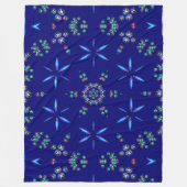 Starlit Kaleidoskop Fleecedecke (Vorderseite)