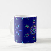 Starlit Kaleidoskop Kaffeetasse (Vorderseite Links)