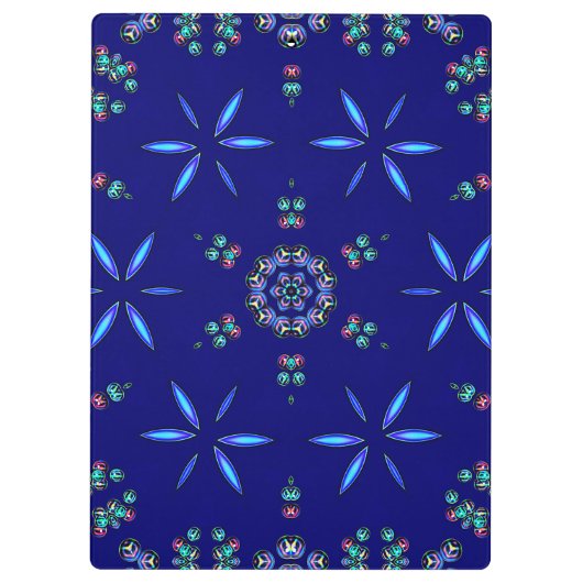 Starlit Kaleidoskop Klemmbrett (Rückseite)