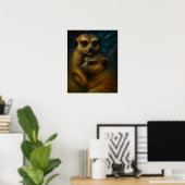 Starlit Meerkat Embrace Poster (Heimbüro)