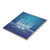 Starlit Menorah II Fliese (Seite)