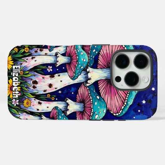 Starlit Mushroom Canopy Case-Mate iPhone Hülle (Rückseite (Horizontal))