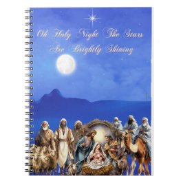 Starlit Nativity: Oh Heilige Nacht Notizblock