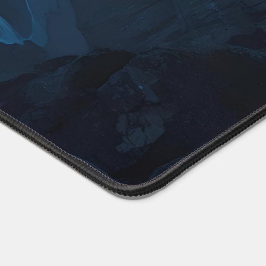 Starlit Ocean Cliffs – Milky Way Coastal Nightscap Schreibtischunterlage (Ecke)