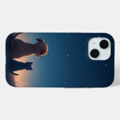 Starlit Puppy & Kitten iPhone 15 Fall Case-Mate iPhone Hülle (Rückseite (Horizontal))