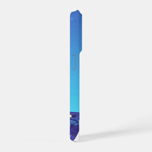 Starlit Reflection - Modernes Minimalistisches Tel iPhone Hülle (Rechte Seite)