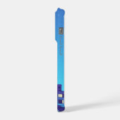 Starlit Reflection - Modernes Minimalistisches Tel iPhone Hülle (Linke Seite)